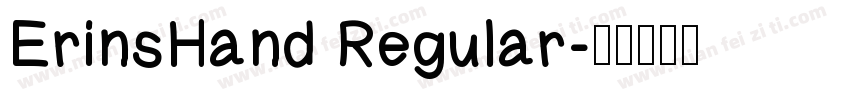 ErinsHand Regular字体转换